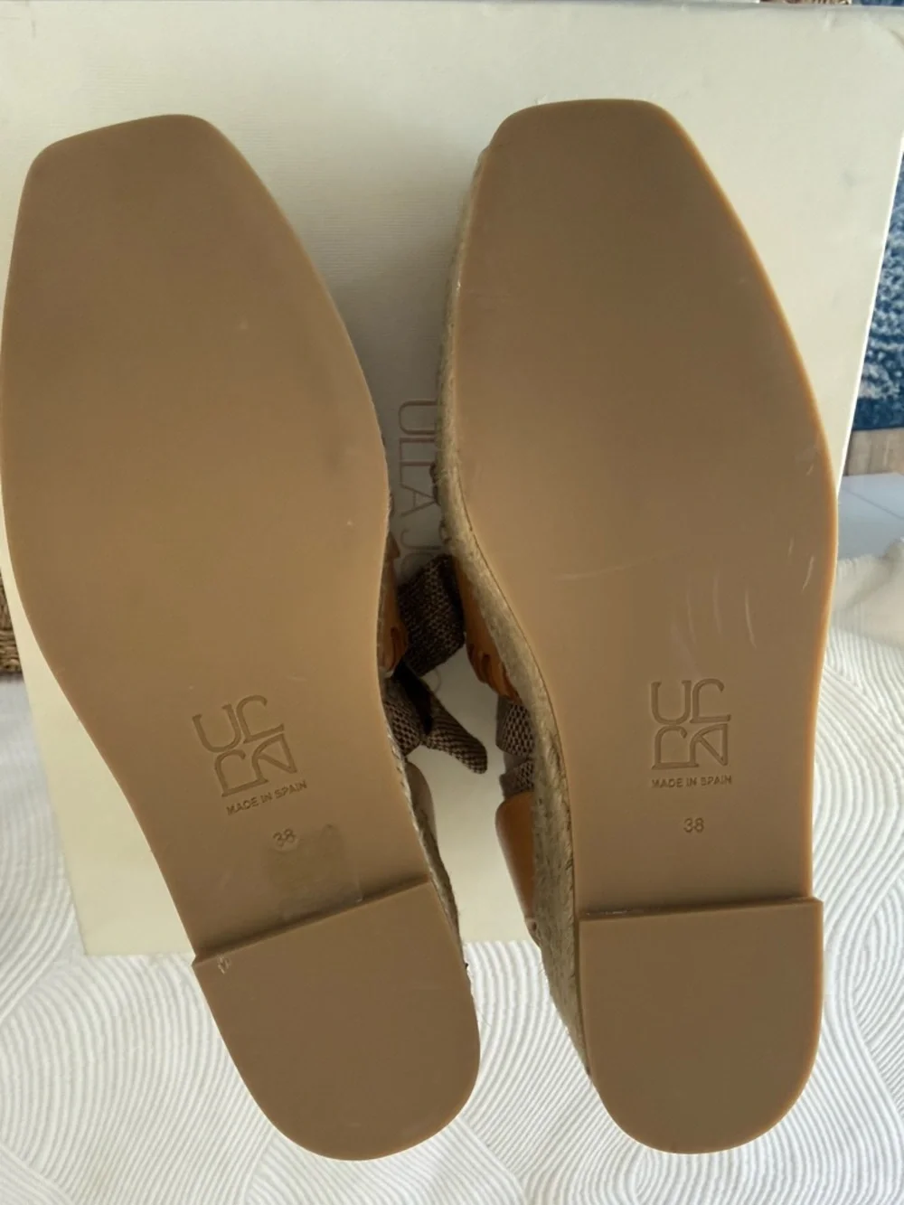 Ulla Johnson Leather platform espadrilles NWT SIZE 38